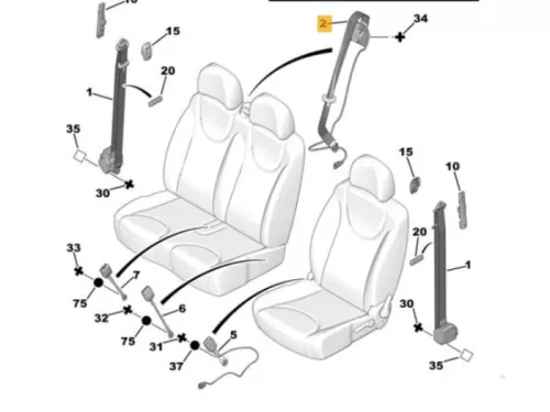 Veiligheidsgordel midden-voor-8391081