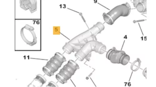 Intercooler Buis-8242770